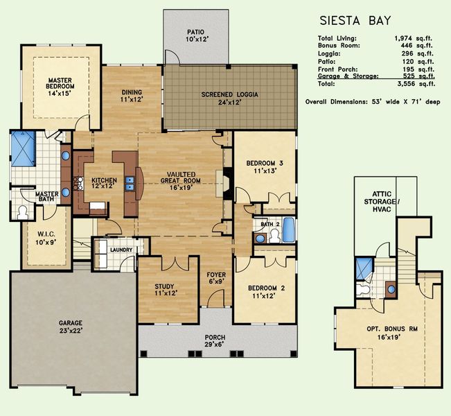Siesta Bay, Floor Plan Siesta Bay, Floor Plan
