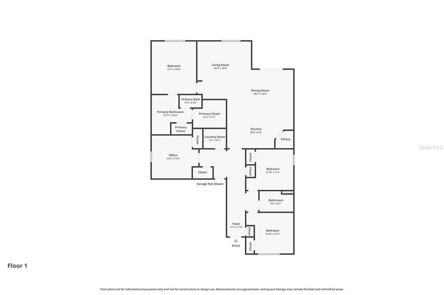 2D floor plan layout of this home in , Sanford, FL (Image 5).
