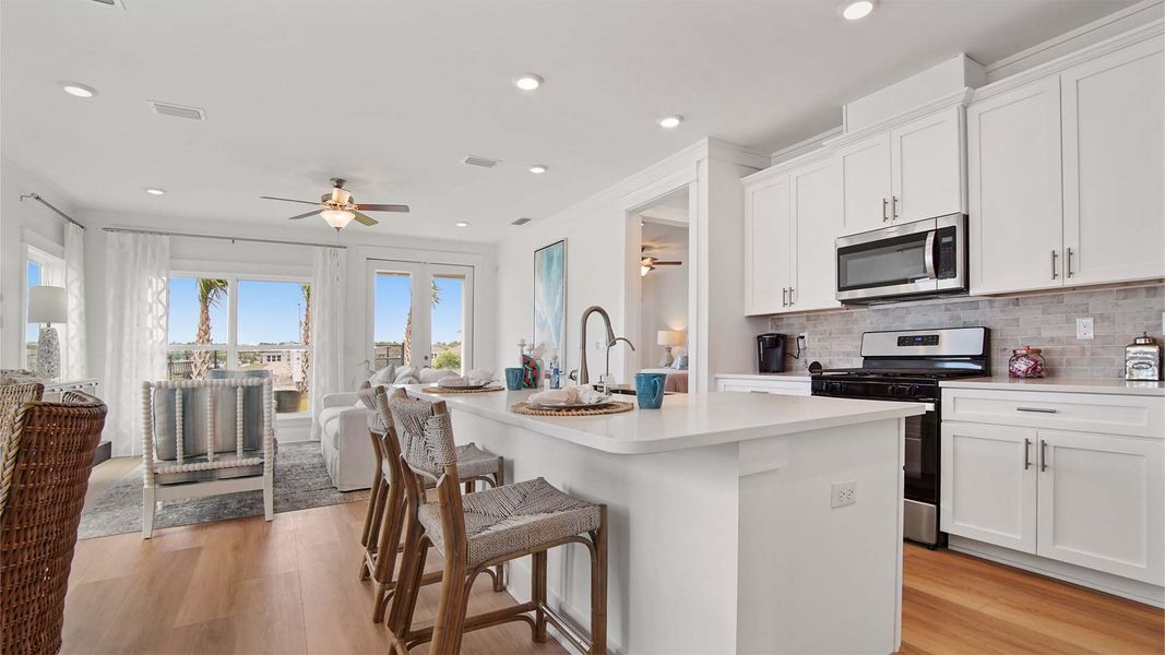 Furnished interior view inside a new home in Breakfast Point East Phase I, Panama City Beach (Image 10).