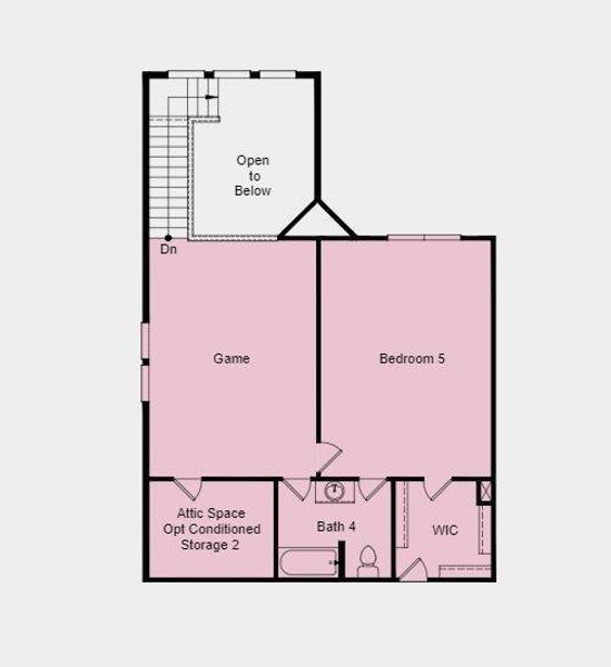 2nd Floor has Flex space/Gameroom, 5th Bedroom (absolutely HUGE), Additional Room for easy storage access, 4th FULL bathroom, and a huge walk-in closet.