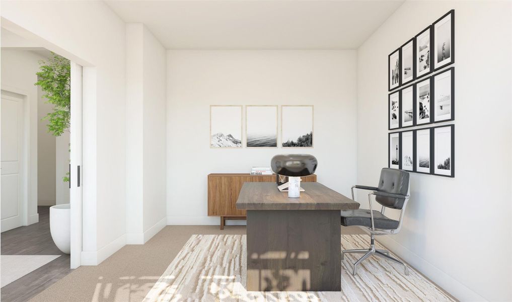 Convenient home office (*Artist rendering used for illustration purposes only.)