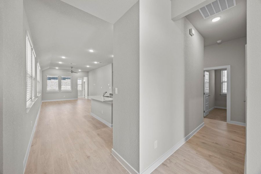 First Floor in the Cedar home plan by Trophy Signature Homes – REPRESENTATIVE PHOTO