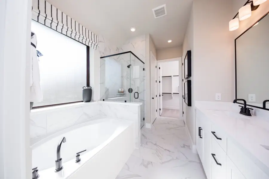 Representative furnished interior of a home built from the Cambridge by Beazer Homes in Arabella on the Prairie, Richmond (Image 12).