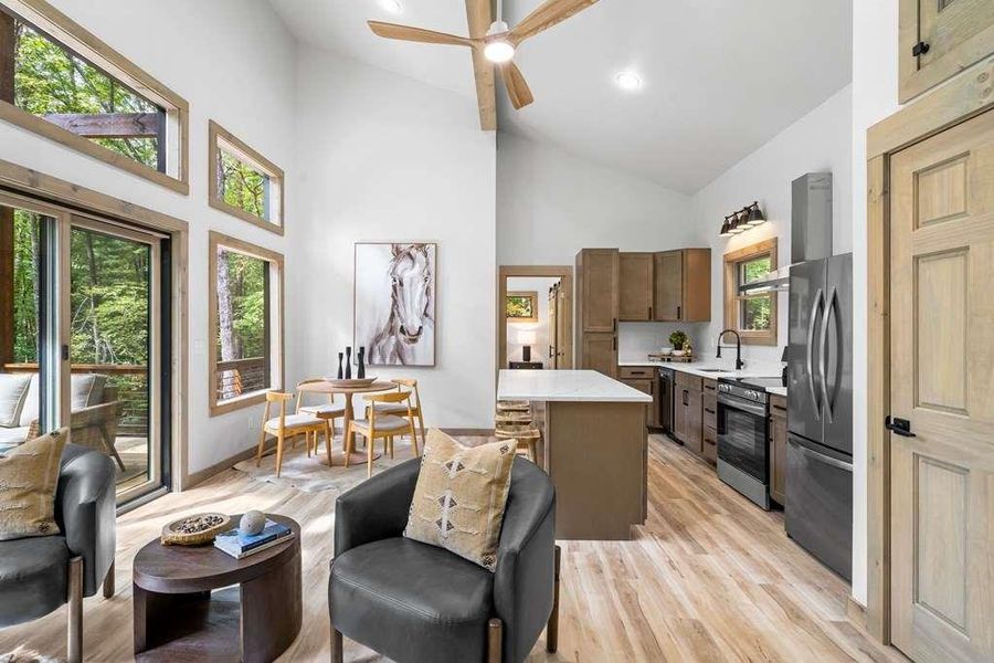 Furnished interior view inside a new home in , Morganton (Image 16).