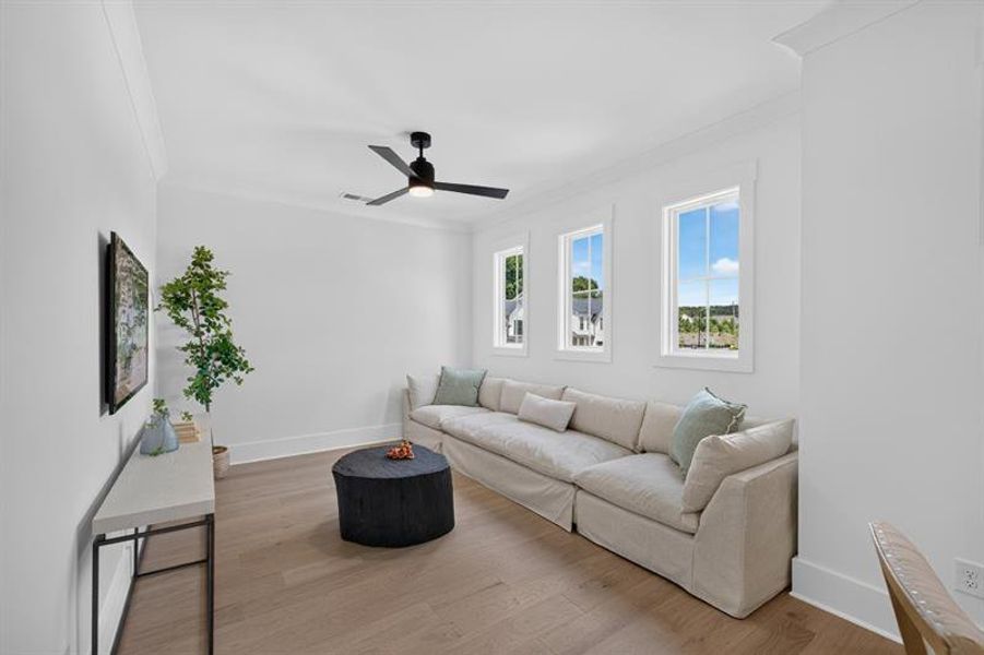 Furnished interior view inside a new home in Livingstone Park, Kennesaw (Image 36).