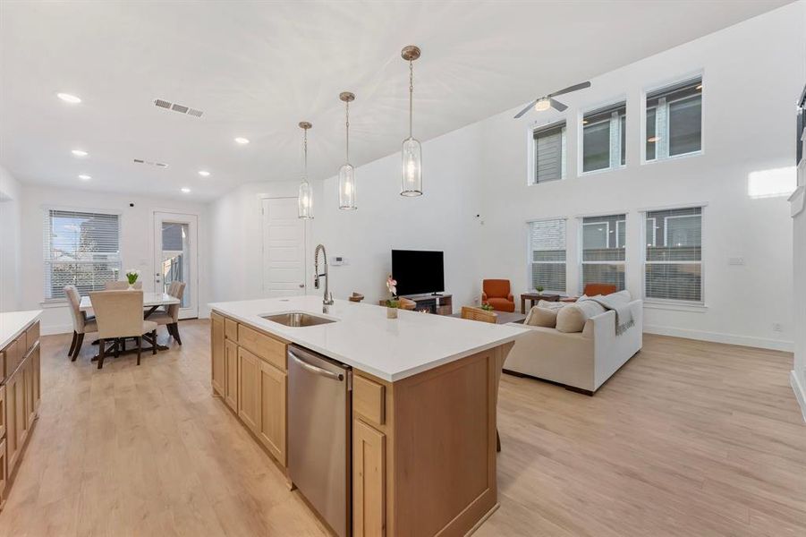 Furnished interior view inside a new home in Pecan Square, Northlake (Image 8).