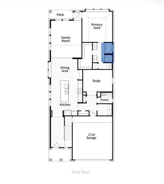 2D floor plan layout for the Everett Plan by Highland Homes in Jubilee: 40ft. lots, Hockley, TX (Image 5). 2D floor plan layout for the Everett Plan by Highland Homes in Jubilee: 40ft. lots, Hockley, TX (Image 5).
