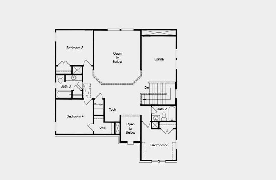 Additional Highlights Include: Downstairs bedroom and full bathroom in place of flex and slide-in tub at primary suite. Additional Highlights Include: Downstairs bedroom and full bathroom in place of flex and slide-in tub at primary suite.