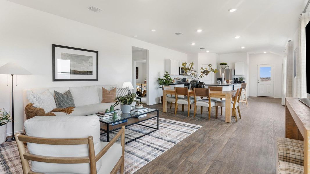 Furnished interior view inside a new home in Wayside, Uhland (Image 25).