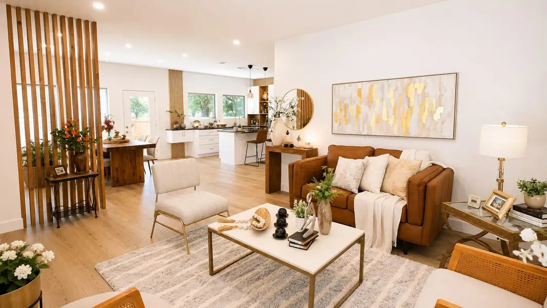 Furnished interior view inside a new home in , Houston (Image 10).