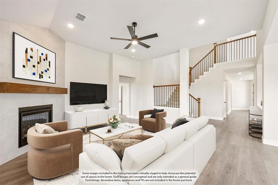 Furnished interior view inside a new home in Glenwood Meadows, Argyle (Image 19). Furnished interior view inside a new home in Glenwood Meadows, Argyle (Image 19).