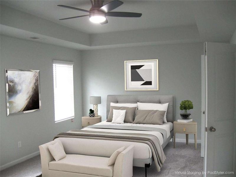 Furnished interior view inside a new home in Neely Farm, Covington (Image 11). Furnished interior view inside a new home in Neely Farm, Covington (Image 11).