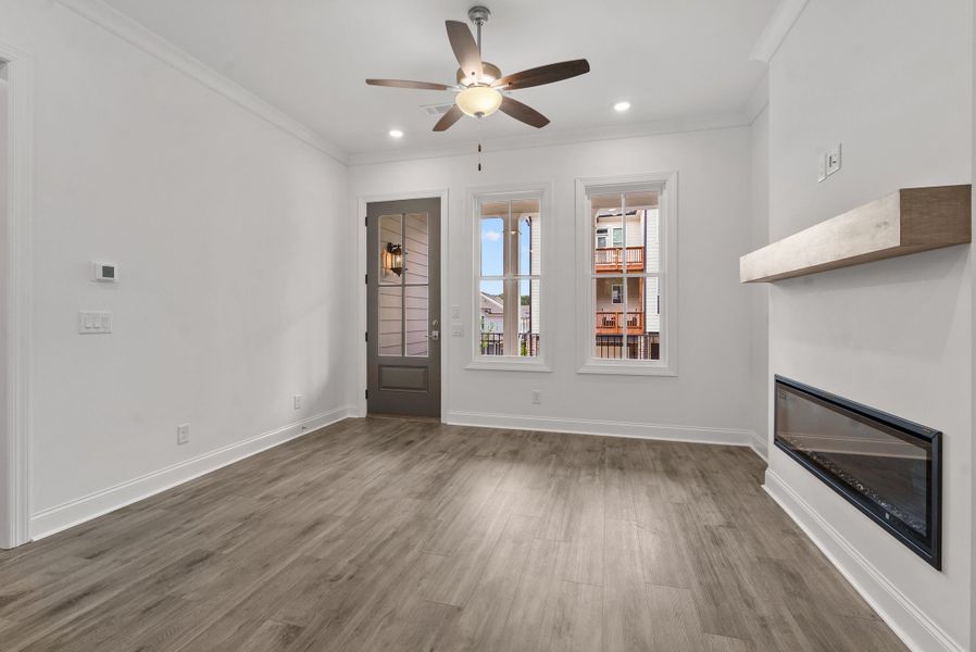 Representative unfurnished interior of a home built from the The Barrett II by The Providence Group in Waterside Condos, Peachtree Corners (Image 21). Representative unfurnished interior of a home built from the The Barrett II by The Providence Group in Waterside Condos, Peachtree Corners (Image 21).