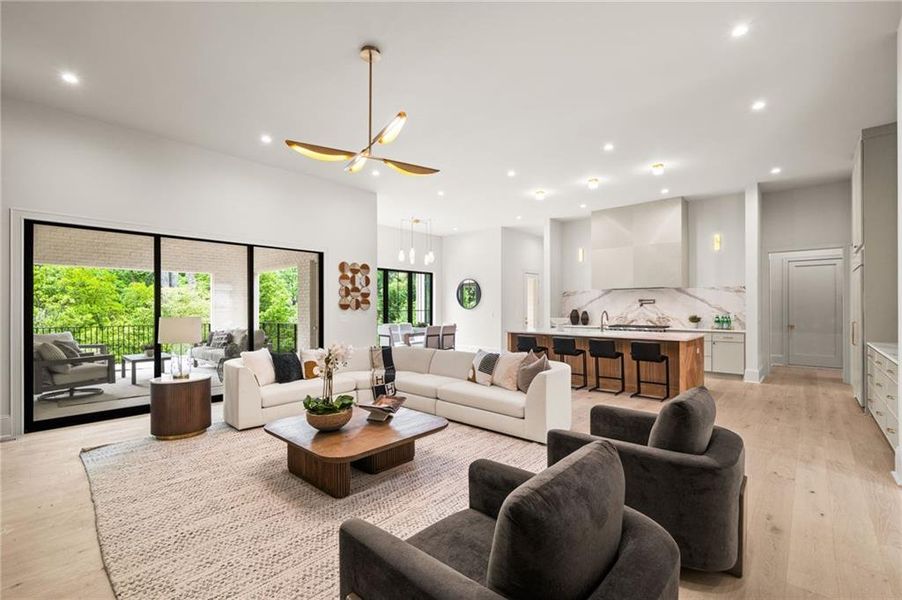 Furnished interior view inside a new home in , Atlanta (Image 15).