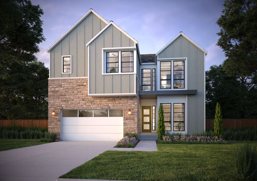 Representative exterior photo of a completed home built from the 3 by Trumark Homes in RainDance, Windsor, CO (Image 19).