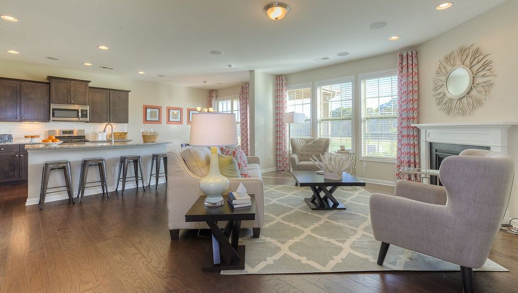 Representative furnished interior of a home built from the Fleetwood by D.R. Horton in Chumley Estates, Reidville (Image 28). Representative furnished interior of a home built from the Fleetwood by D.R. Horton in Chumley Estates, Reidville (Image 28).
