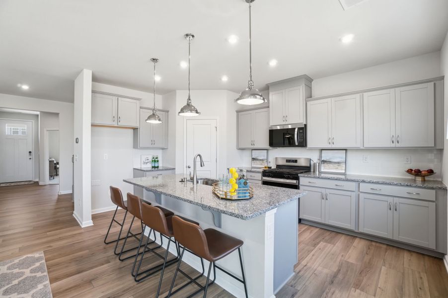 Furnished interior view inside a new home in Waxhaw Landing, Monroe (Image 7). Furnished interior view inside a new home in Waxhaw Landing, Monroe (Image 7).