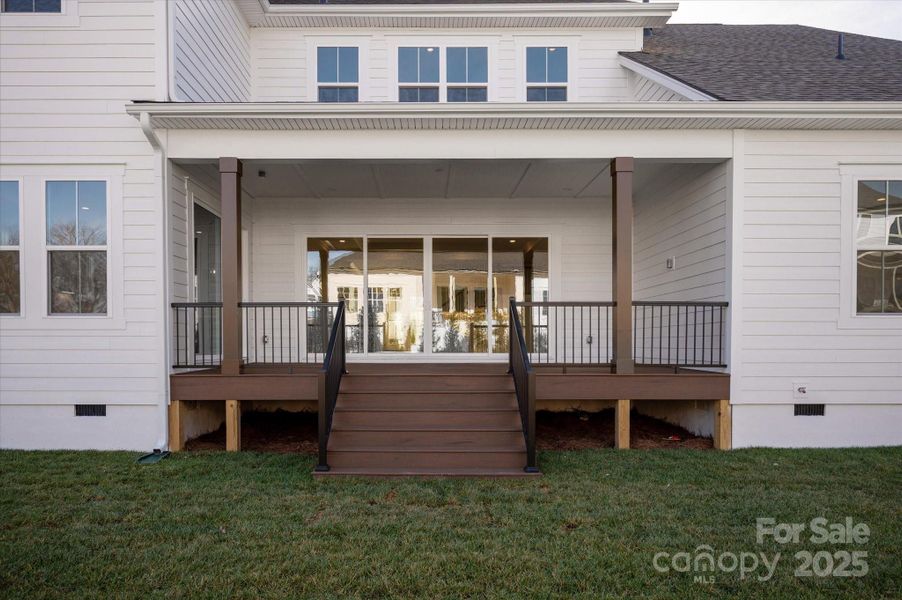 Exterior details and patio area of a home in Heritage at Marvin, Marvin (Image 28). Exterior details and patio area of a home in Heritage at Marvin, Marvin (Image 28).