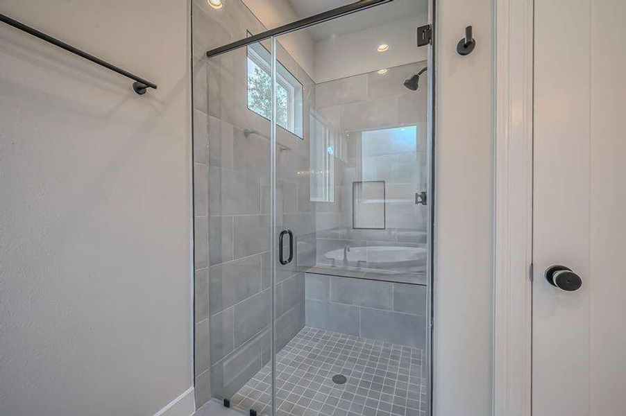 Walk in Shower with a Bench