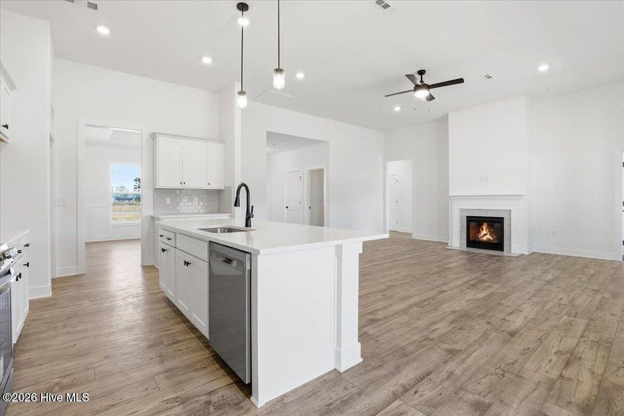 Furnished interior view inside a new home in Wood Creek Landing, Leland (Image 6). Furnished interior view inside a new home in Wood Creek Landing, Leland (Image 6).