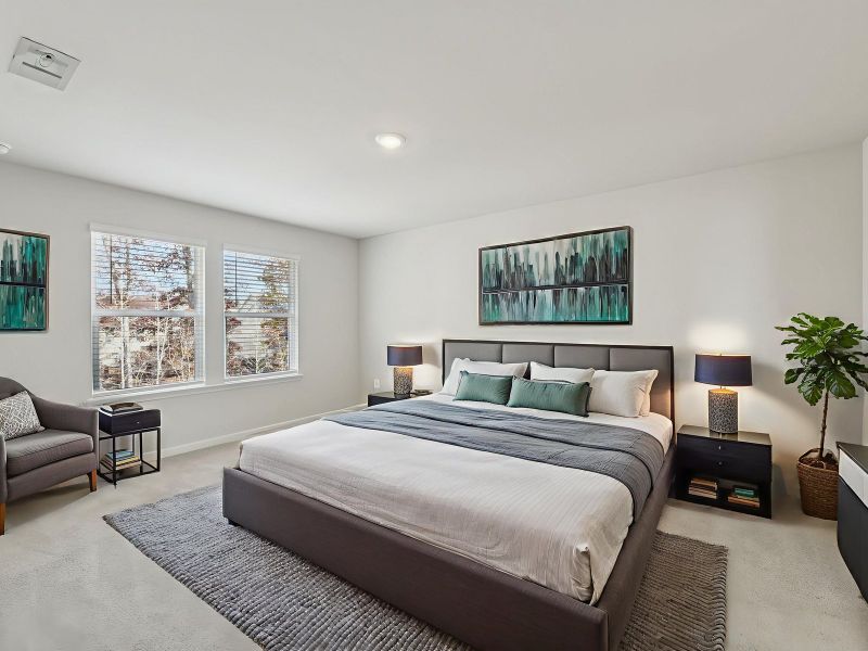 Furnished interior view inside a new home in Harmony Manor, Fairburn (Image 8).