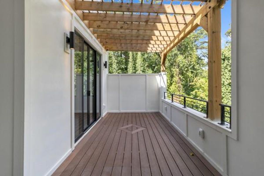 Exterior details and patio area of a home in , Atlanta (Image 44).