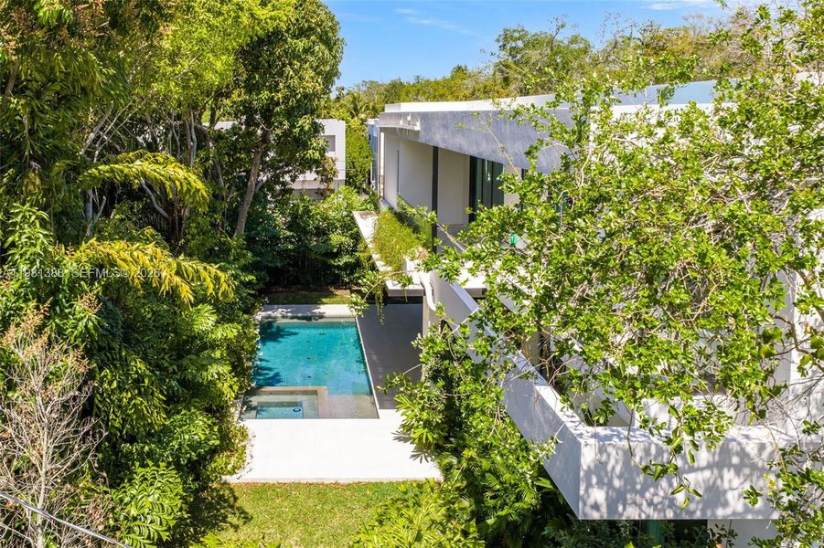 Exterior details and patio area of a home in , Miami (Image 30). Exterior details and patio area of a home in , Miami (Image 30).