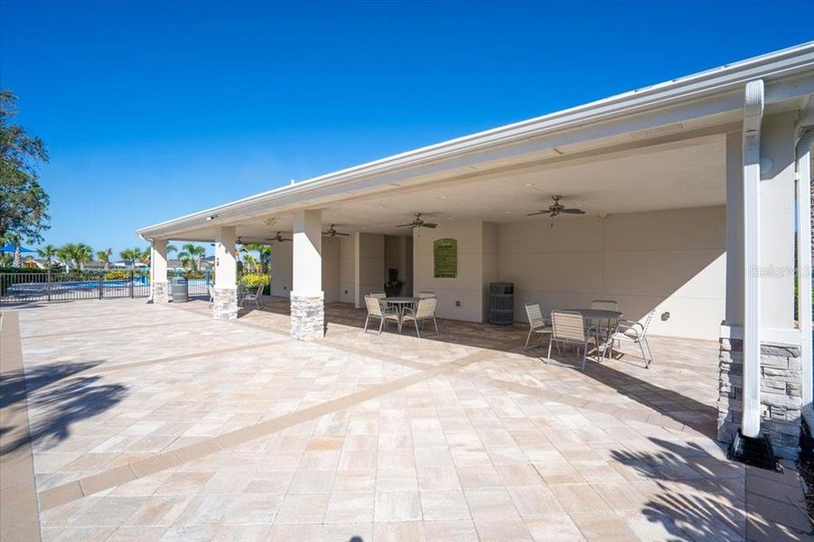 Exterior details and patio area of a home in , Parrish (Image 29).