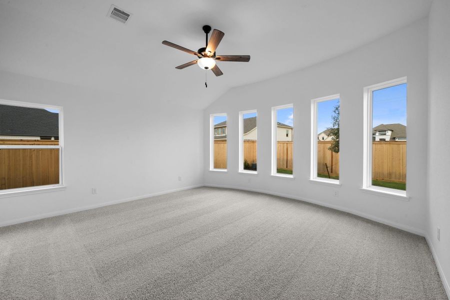 Spacious, unfurnished interior of a new home in Bridgeland, Cypress (Image 22).