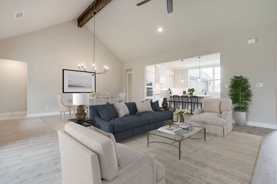 Representative furnished interior of a home built from the The Garland by Kenmark Homes in Paloma Ranches, Justin (Image 5). Representative furnished interior of a home built from the The Garland by Kenmark Homes in Paloma Ranches, Justin (Image 5).