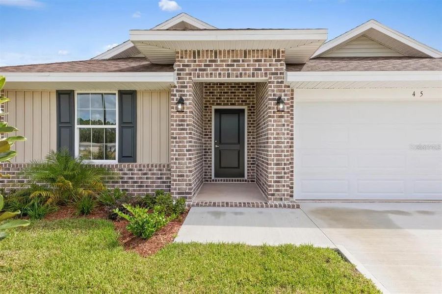 Exterior details and patio area of a home in Palm Coast, Palm Coast (Image 3). Exterior details and patio area of a home in Palm Coast, Palm Coast (Image 3).