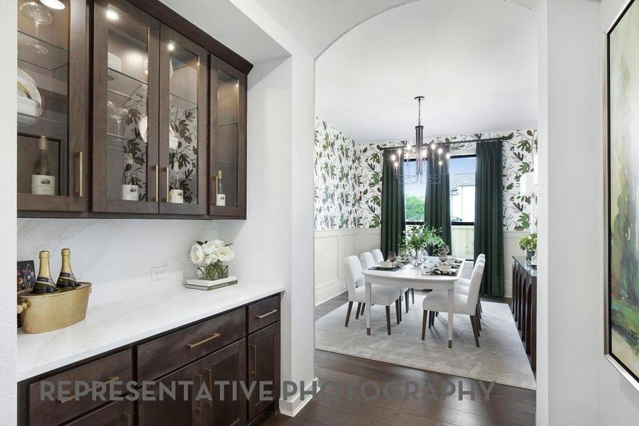 Furnished interior view inside a new home in Legacy, League City (Image 14).
