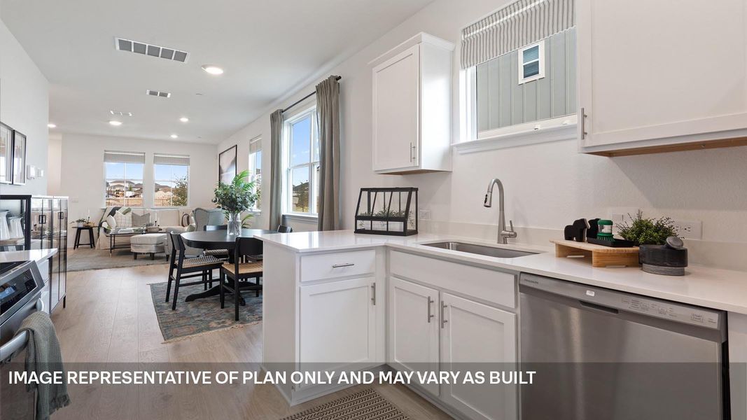Furnished interior view inside a new home in Avery Centre, Round Rock (Image 14).