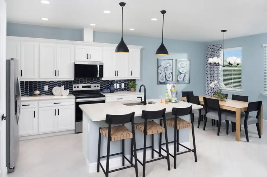 Representative furnished interior of a home built from the Hula by Minto Communities in Latitude Margaritaville Watersound, Panama City Beach (Image 10).