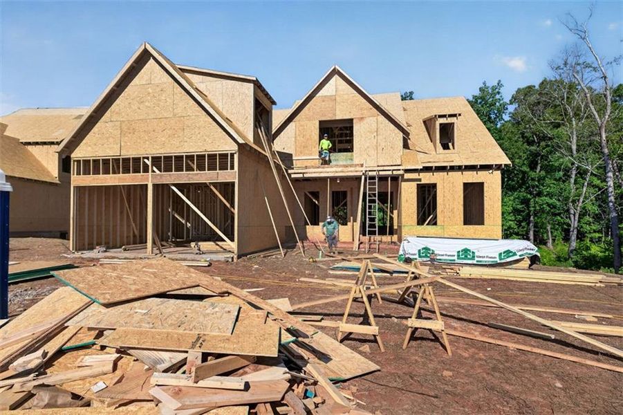 In-progress construction of a new home in , Statham, GA (Image 8).