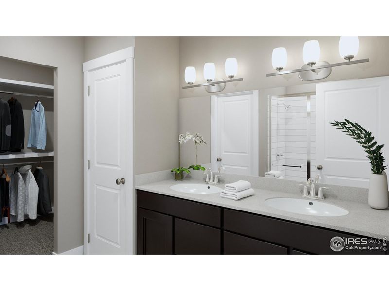 Furnished interior view inside a new home in Highlands at Fox Hill - Discovery, Longmont (Image 9).