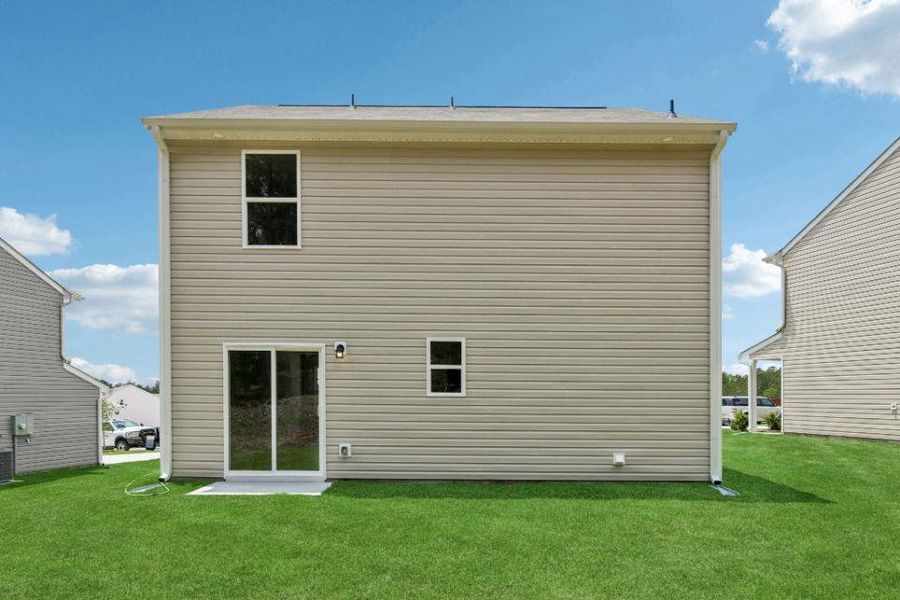 Exterior details and patio area of a home in Kinsale, Macon (Image 3).