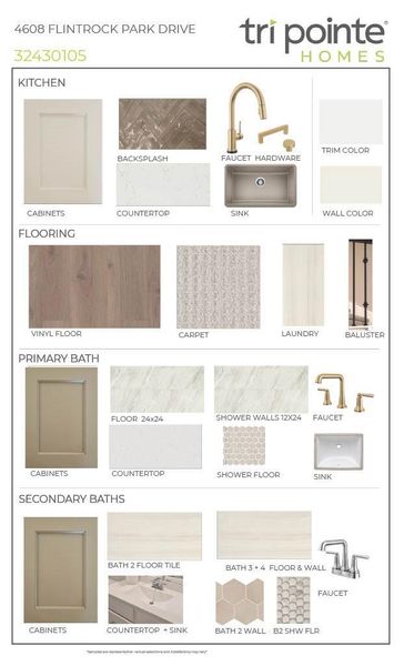 Sample of building materials used in homes in Woodson’s Reserve, Spring (Image 13).