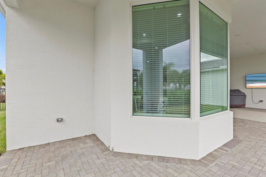 Exterior details and patio area of a home in , Westlake (Image 31).