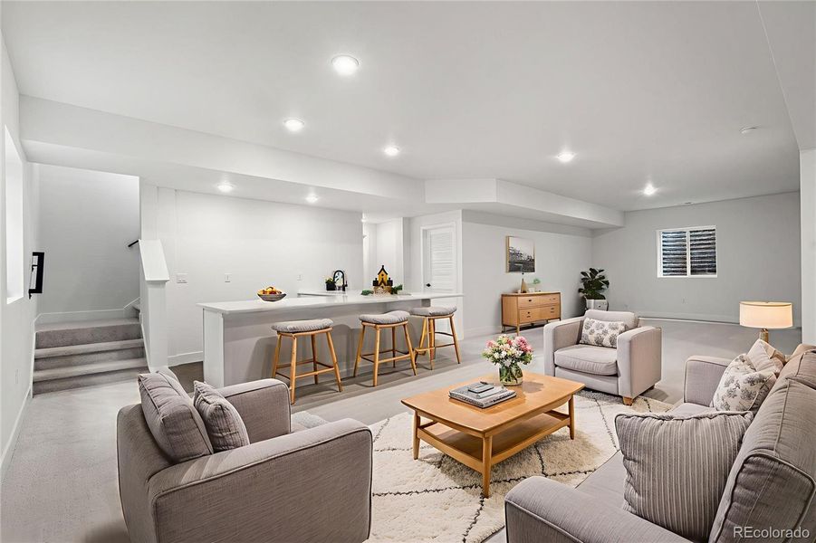 Furnished interior view inside a new home in Wolf Ranch - Enclave Collection, Colorado Springs (Image 18).
