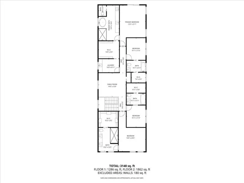 2D floor plan layout of this home in , Decatur, GA (Image 5).