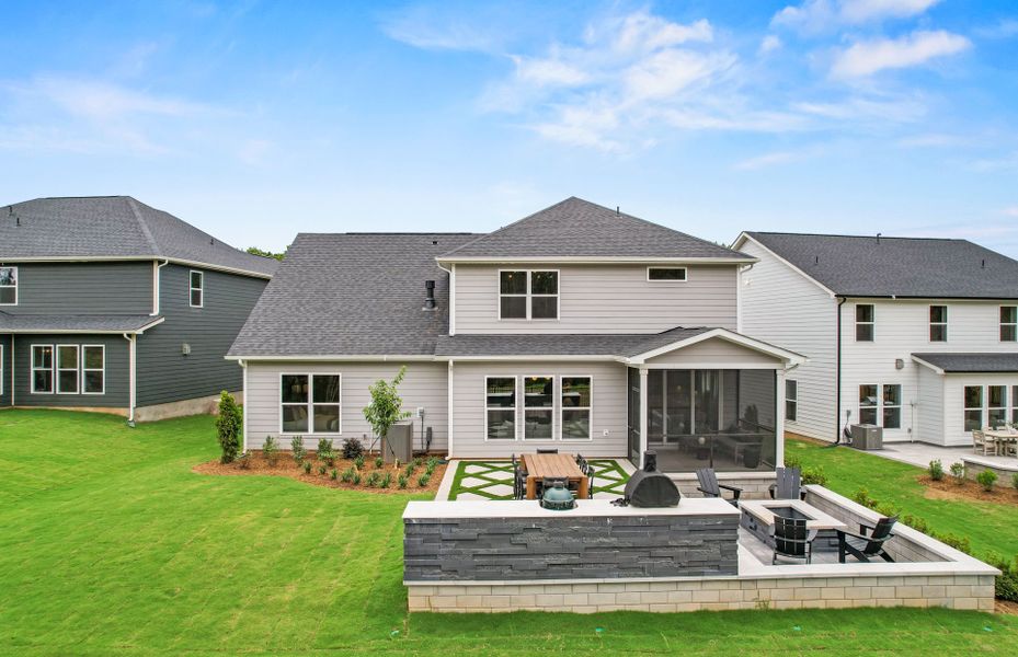 Exterior details and patio area of a home in Forest Creek, Waxhaw (Image 25). Exterior details and patio area of a home in Forest Creek, Waxhaw (Image 25).