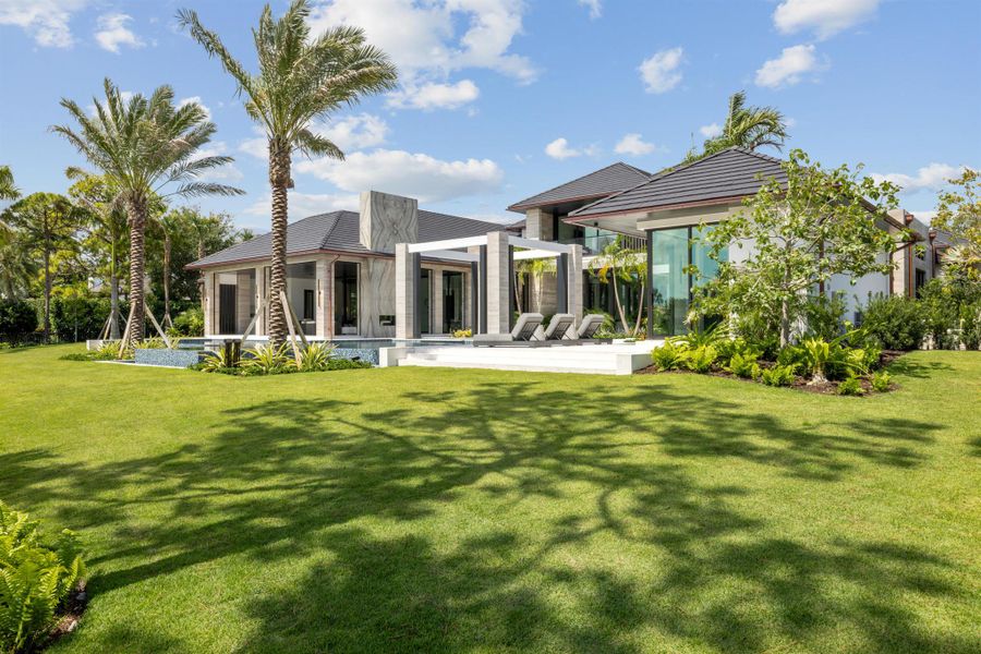 Front exterior of a new home in , Jupiter, FL, highlighting curb appeal (Image 37).
