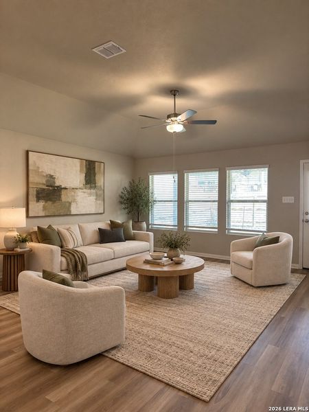 Furnished interior view inside a new home in Greenspoint Heights, Seguin (Image 11). Furnished interior view inside a new home in Greenspoint Heights, Seguin (Image 11).