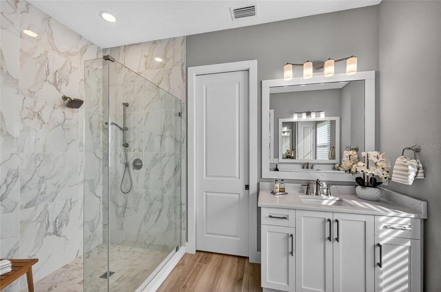 Furnished interior view inside a new home in , Sarasota (Image 8).