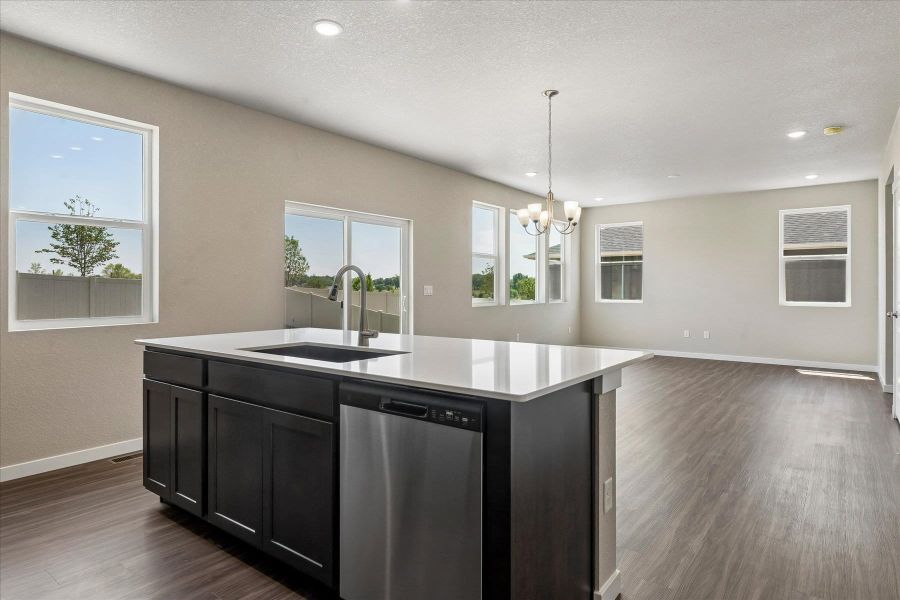 Furnished interior view inside a new home in Aspen Ranch, Fountain (Image 6).