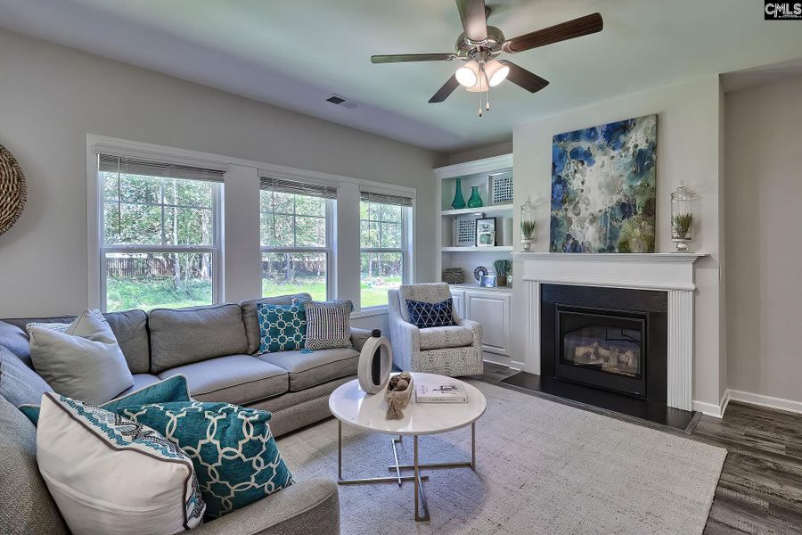 Furnished interior view inside a new home in Cottages at Roofs Pond, West Columbia (Image 5).