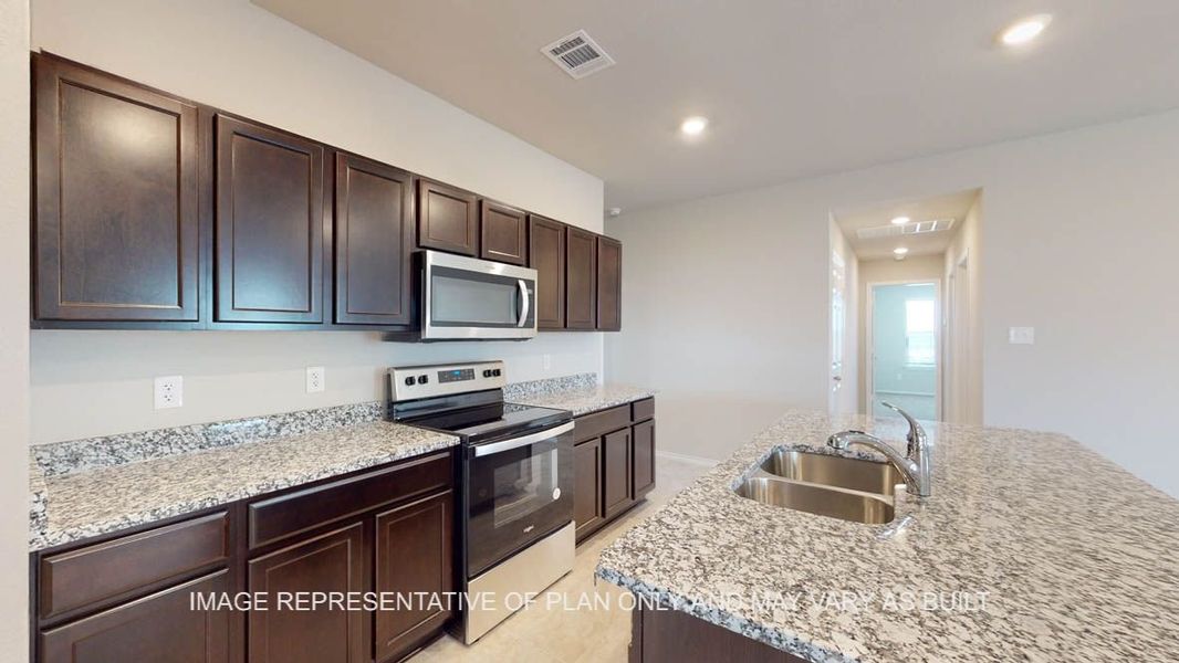 Representative furnished interior of a home built from the Camden by D.R. Horton in Victory Ranch, Killeen (Image 6).