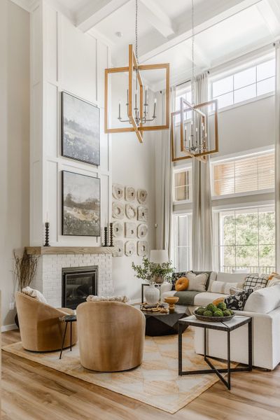 Representative furnished interior of a home built from the Nottingham by Keystone Custom Homes in McLean South Shore, Belmont (Image 9).