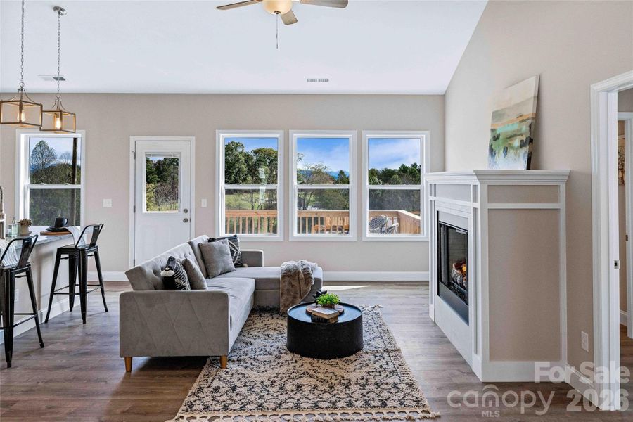 Furnished interior view inside a new home in , Black Mountain (Image 28). Furnished interior view inside a new home in , Black Mountain (Image 28).